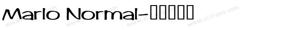 Marlo Normal字体转换